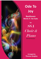 Ode to Joy SSA choral sheet music cover